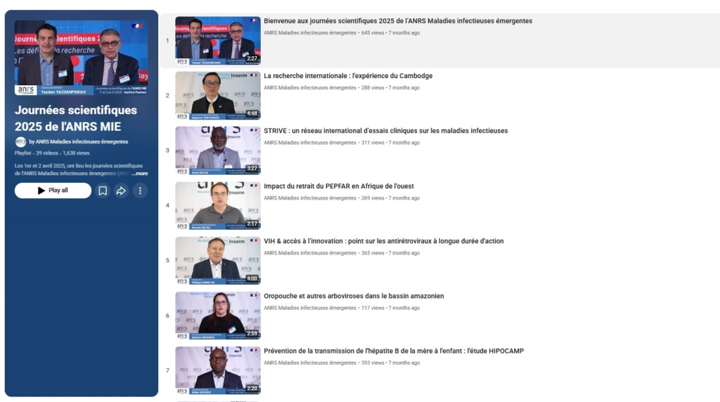 PLay Liste Journées scientifiques 2025